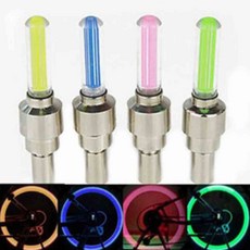 자전거휠 라이트 안전등 전조등 후미등 LED 휠, 그린낱개BL00610, 1개