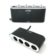 아이팝 USB 스위치 4구소켓 자동차 멀티소켓 시거잭 충전기, 1개
