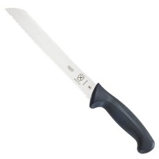 Mercer Culinary M22003 밀레니아 블랙 핸들 3.5인치 페어링 나이프, Wavy Edge Bread Knife