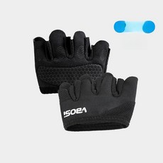 헬스 트레이닝 반장갑, 1개, 블랙 L