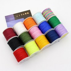 (인형소품) (1롤-45m) 0.8mm 매듭끈 매듭줄 인형신발끈 인형리본, 1개, 레드