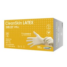 크린스킨 라텍스 장갑 M사이즈 중형 100개입, 1개