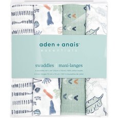 aden + anais essentials 包巾 | 4件組 44/ x 44/ 純棉紗布