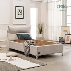 명품디에스 온열침대 리가SS 슈퍼싱글 황토숯볼 흙침대, 아이보리