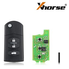 XHORSE XKMA00EN 범용 원격 키 포브 마쓰다 타입용 3 버튼 VVDI 도구 영어 버전, 01 5PCS, 01, 1개