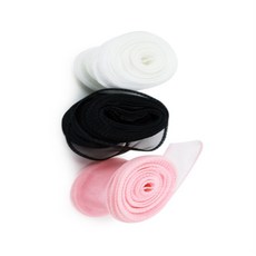 콩군하우스 반투명 오간자 포장리본 공예, 블랙