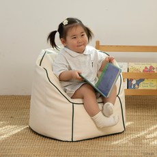 코지키즈 유아 구름 소파 아기 키즈 빈백 소파, 포레스트 그린