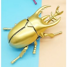 Fittest 發條甲蟲，上鍊昆蟲玩具，戰鬥對戰，競速玩具, 金色, 1個