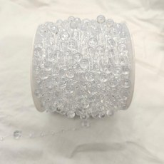 good 8 3魚線串珠幻彩滿天星連線珍珠婚慶珠鏈頭飾手捧花配件, 8+3/透明,5米/包 試用款, 1個