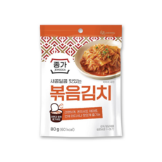 종가 새콤달콤 맛있는 볶음김치, 80g, 7개