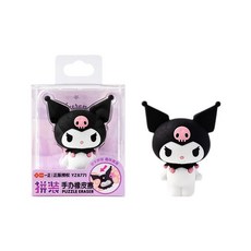 庫洛米拼裝手辦橡皮擦 可愛造型, 黑, 1個