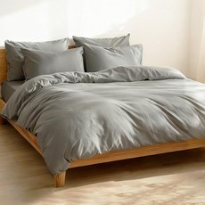 Gemarwel 제마웰 이불커버 싱글 150x210cm 은이온 항균 흡습속건 워싱 소재 라이트그레이