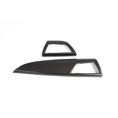 Zinky ABS 탄소 섬유 패턴 측면 공기 배출구 BMW 1 2 시리즈 2012-2017 인테리어 액세서리 LHD, 01 carbon fiber pattern