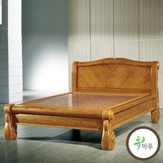 휴마루 웨이브Q 물푸레나무 퀸침대 보료선택, 황토볼
