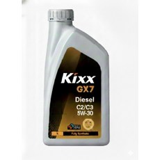 Kixx GX7 Disel C2/C3 5W30 합성디젤 엔진오일 매연저감장치 1리터, 5W-30, 1개