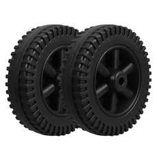 2PCS 헤비 듀티 교체 그릴 부품 인치 쿨러 바베큐 바퀴 유틸리티 블랙 카트, 01 Black, 01 15.20X15.20X4.00CM