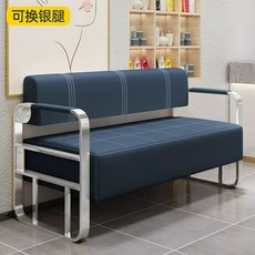 업소용소파 쇼파 편한 용품 푹신한 다이닝 오렌지 로비 블랙, O. 실버 암레스트 다크블루 쿠션 사이즈