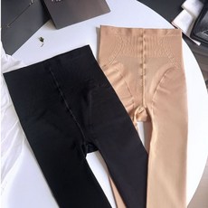 光腿感高彈塑型美腿襪 高腰連腳保暖內搭褲 膚色黑色