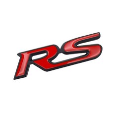 쉐보레 RS 스티커 엠블럼 뱃지 (트레일블레이저 트랙스크로스오버), 레드블랙