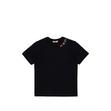 N21 키즈 로고 프린트 하트 디테일 티셔츠