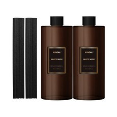 쿤달 퍼퓸 디퓨저 리필 500ml 2구 세트 화이트머스크, 단일구성