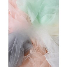 DIY 부드러운 무지 메쉬 공연복 무대복 예복 베일 튤원단 장식 부자재, 1개, 요정 실크 순수한 블랙