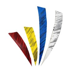 컬러 천연깃 10장 세트 화살깃 리커브보우 양궁 국궁 전통활 초보 입문자 연습용, 화이트 5인치