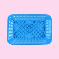 CH 사각 채반 주방 업소 가정 조리도구 블루 5호, 1개