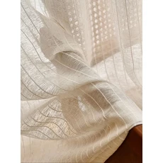 일본 민속 와비사비 구겨진 린넨 시험 발코니 침실 커튼 1 개