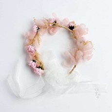 랄잇 로망스 플라워 화관 꽃화관머리띠