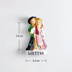냉장고 자석 기념품 리투아니아 유럽 국가 여행 스티커 홈 장식품 결혼 생일 선물, 1