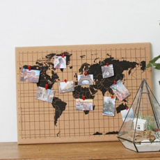 루체트리 세계지도 프레임 코르크 방 거실 벽걸이 인테리어, 추가선택없음