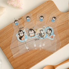 삼각김밥 포장지 1000매 삼각 축제 봉투 포장 스티커 소풍 일본식 특수 종이 식품 등급용, 50개, 오리 밥그릇 작은사이즈 랜덤 50개