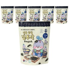 태초김 찹쌀 수제 김스낵 시즈닝 김부각 오리지날맛, 6개, 50g