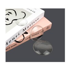 깨끗한 유리 오브제 크리스탈 곡선 투명 문진, 60mm