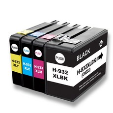 益繪 HP 932XL 933XL 環保墨水匣 適用於 HP 6100 6600 6700 7110 7610 7612 印表機, 1個, 1套