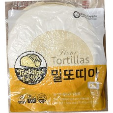 또즈랑 밀또띠아 8인치 12입 4g 업소용 단체용 또띠아 냉동식품, 496g