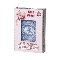 雷霆百貨 金桃PVC撲克牌 撕不破 過年必備桌遊魔術玩具, 藍色, 1個, 藍色