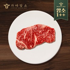[채끝 300g] 1++ 암소 한우 선물세트 채끝 등심 구이용 소고기 신세계백화점, 1개, 300g