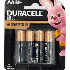 金頂 金霸王 Duracell 3號 AA 4入裝/4號 AAA 4入裝 鹼性電池, 1個, 3號AA 4入