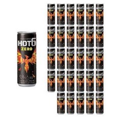 핫식스 제로 캔 250ml x 60개 업소용 에너지 드링크 음료, 250ml x 60