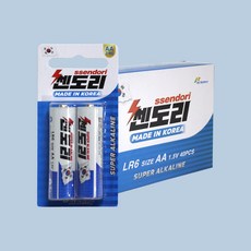 쎈도리 알칼라인 AA건전지 LR6, 2개입, 20개
