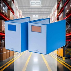 A5 가로형바인더 9cm 오렌지 사진앨범 공공기관 포트폴리오 오피스 교회 영수증