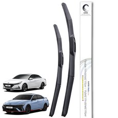 레이븐 아반떼MD 아반떼AD 아반떼 CN7 운전석+조수석 와이퍼 세트 하이브리드 타입 차량별 상이, 전면 와이퍼세트, CN7 아반떼 (20년~현재)