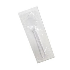 생활을그리다 아이스크림용 일회용 스푼 12cm 투명, 150개, 1개입