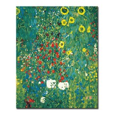 DIY캔버스페인팅 명화그리기 유화 그림 세트 액자, L78_클림트의 해바라기정원, 1개