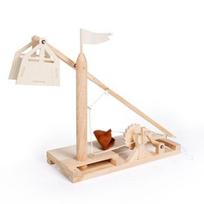 Fat Brain Toys 레오나르도 다빈치 투석기 나무 공학 키트 10대용