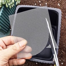 화이트 사각 거름망 10cm 10개입, 단품없음