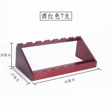 【開發票/統編】簡易實木 紅酒架 實木酒瓶架 桌面桌上紅酒酒架子 擺件 傢用現代客廳酒櫃 葡萄酒斜放木架子 酒店 酒窖389990, 酒紅色擺7支/62*28cm 擺上酒寬度, 1個