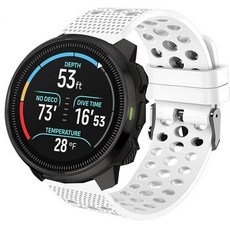 SUUNTO OCEAN 밴드와 호환 20mm 22mm 실리콘 교체용 손목 밴드 스포츠 스트랩 금속 버클 포함 OCEAN RACE RACE S VERTICAL 버티칼, for 22mm size band